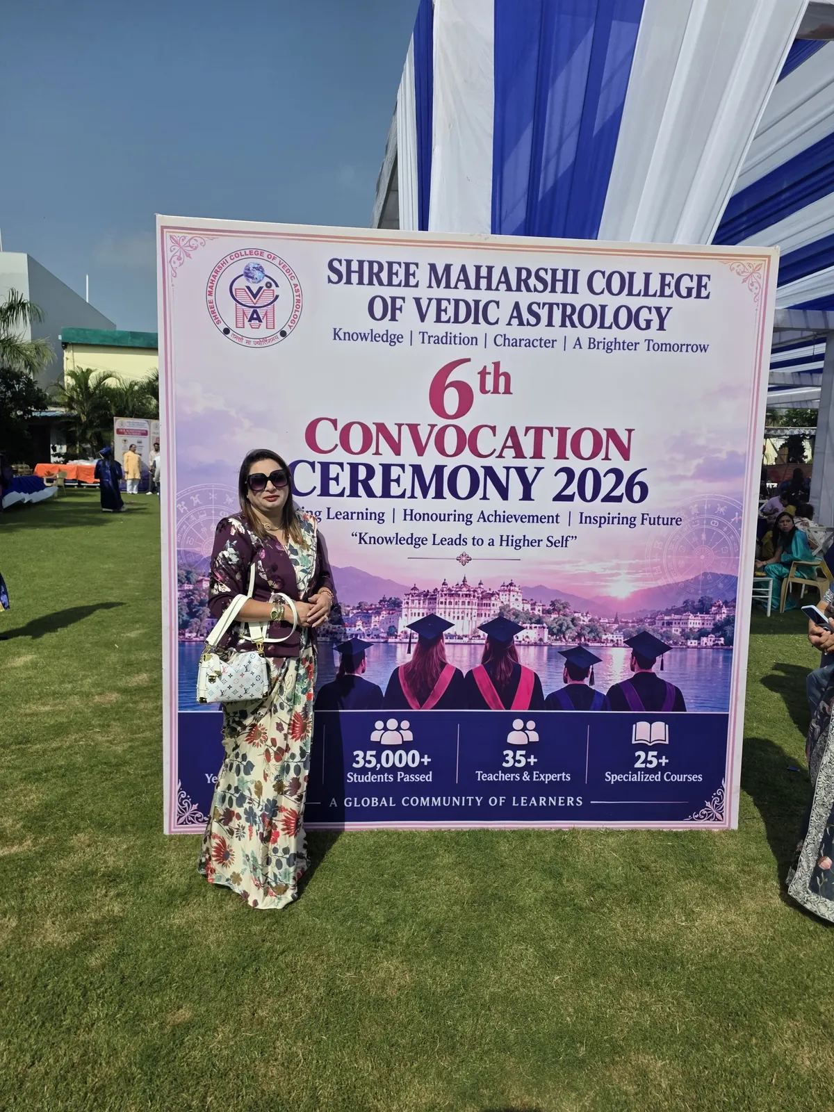 6th Convocation Ceremony 2026 welcome board, Udaipur